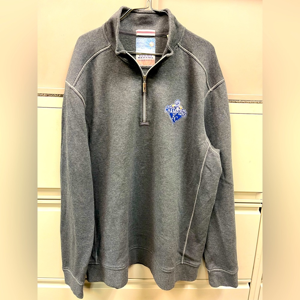 2015 Tommy Bahama Kansas City Royals quarter zip world champions pullover